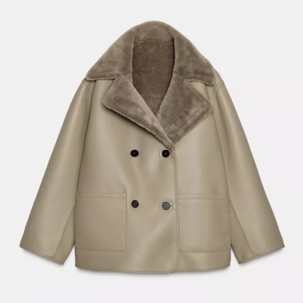 REVERSIBLE DOUBLE-FACED COAT - Picture 4 of 17